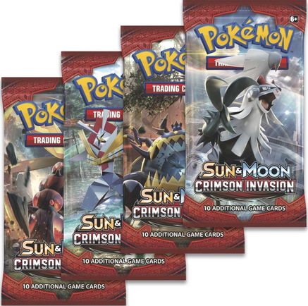 Pokemon Crimson Invasion Booster Pack Art Bundle [Set of 4]