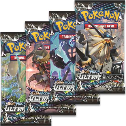 Pokemon Ultra Prism Booster Pack Art Bundle [Set of 4]