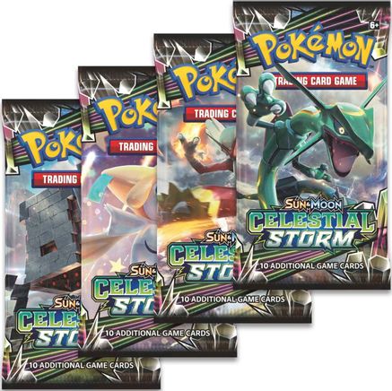 Pokemon Celestial Storm Booster Pack Art Bundle [Set of 4]