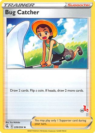 Bug Catcher - 226/264 (#34 Cinderace Stamped) (226) [Battle Academy 2022]