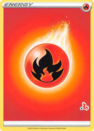 Fire Energy (#8 Cinderace Stamped) () [Battle Academy 2022]