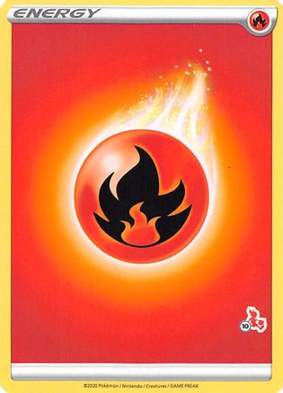 Fire Energy (#10 Cinderace Stamped) () [Battle Academy 2022]