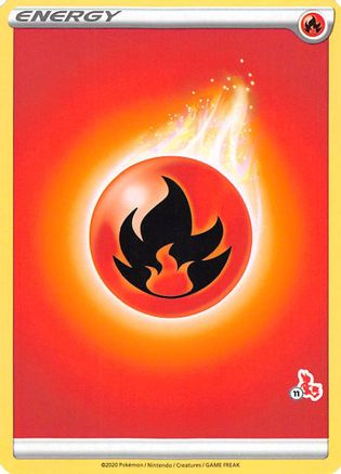 Fire Energy (#11 Cinderace Stamped) () [Battle Academy 2022]