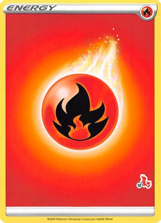 Fire Energy (#12 Cinderace Stamped) () [Battle Academy 2022]