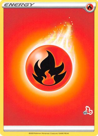 Fire Energy (#20 Cinderace Stamped) () [Battle Academy 2022]