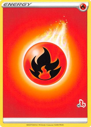Fire Energy (#35 Cinderace Stamped) () [Battle Academy 2022]