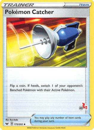 Pokemon Catcher - 175/202 (#49 Cinderace Stamped) (175) [Battle Academy 2022]
