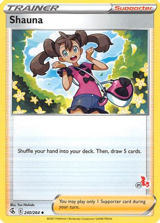 Shauna - 240/264 (#21 Cinderace Stamped) (240) [Battle Academy 2022]