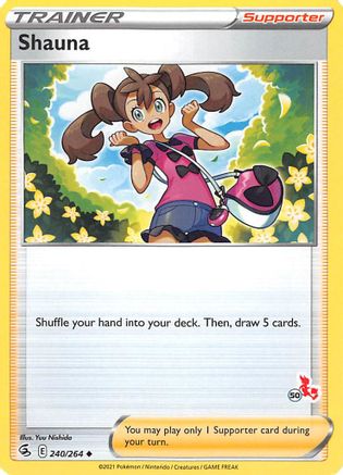 Shauna - 240/264 (#50 Cinderace Stamped) (240) [Battle Academy 2022]