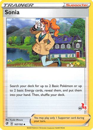 Sonia - 167/192 (#45 Cinderace Stamped) (167) [Battle Academy 2022]