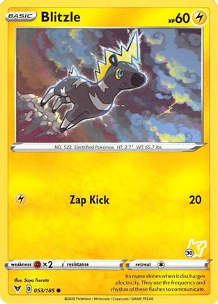 Blitzle - 053/185 (#30 Pikachu Stamped) (53) [Battle Academy 2022]
