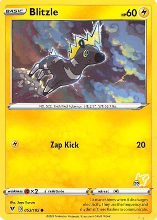 Blitzle - 053/185 (#55 Pikachu Stamped) (53) [Battle Academy 2022]