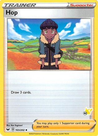 Hop - 165/202 (#42 Pikachu Stamped) (165) [Battle Academy 2022]