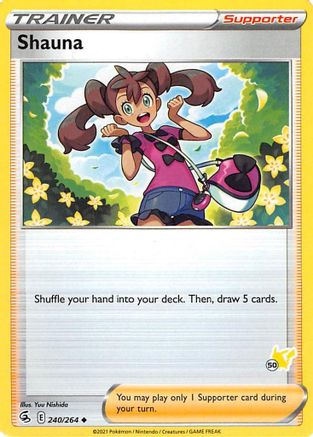 Shauna - 240/264 (#50 Pikachu Stamped) (240) [Battle Academy 2022]