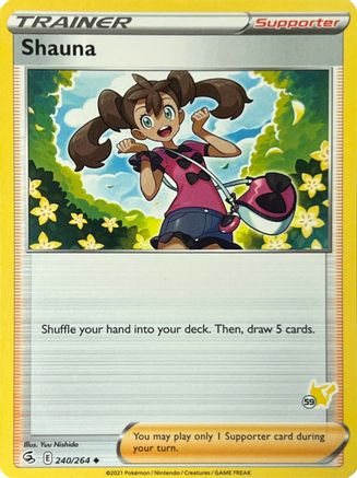 Shauna - 240/264 (#59 Pikachu Stamped) (240) [Battle Academy 2022]