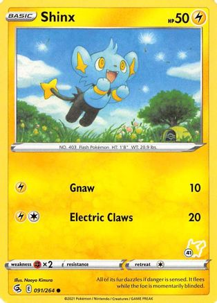 Shinx - 091/264 (#41 Pikachu Stamped) (91) [Battle Academy 2022]