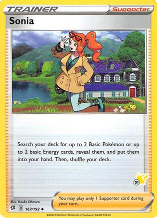 Sonia - 167/192 (#51 Pikachu Stamped) (167) [Battle Academy 2022]