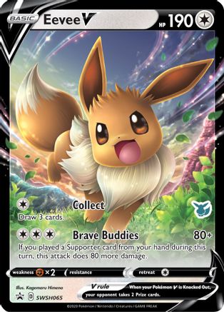 Eevee V - SWSH065 (Eevee Stamped) (SWSH065) [Battle Academy 2022] Holofoil