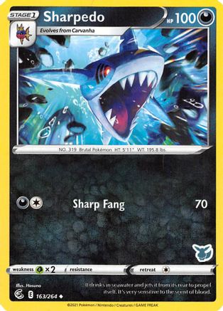 Sharpedo - 163/264 (Eevee Stamped) (163) [Battle Academy 2022]