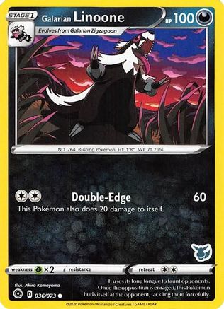 Galarian Linoone - 036/073 (Eevee Stamped) (36) [Battle Academy 2022]