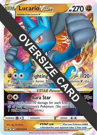 Lucario VSTAR - SWSH214 (SWSH214) [Jumbo Cards] Holofoil