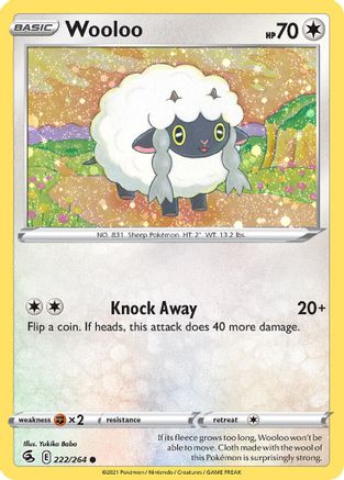 Wooloo - 222/264 (Cosmos Holo) (222) [Miscellaneous Cards & Products] Holofoil