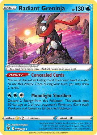 Radiant Greninja (46) [SWSH10: Astral Radiance] Holofoil