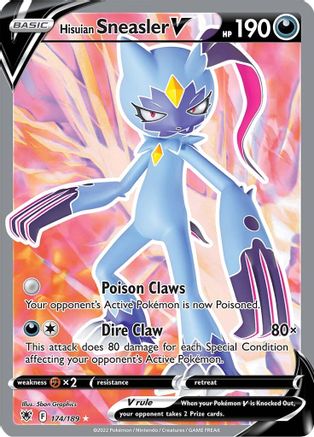 Hisuian Sneasler V (Full Art) (174) [SWSH10: Astral Radiance] Holofoil