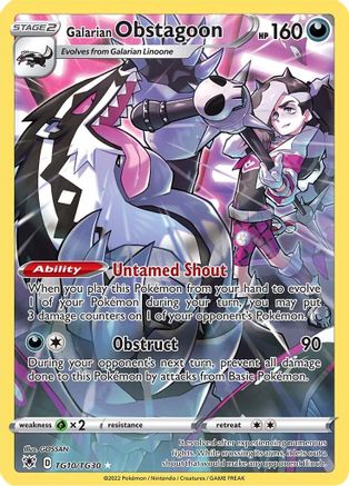 Galarian Obstagoon (TG10) [SWSH10: Astral Radiance Trainer Gallery] Holofoil