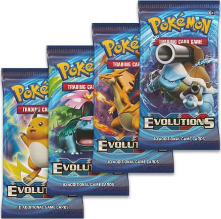 Pokemon Evolutions Booster Pack Art Bundle [Set of 4]