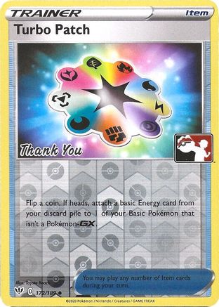 Turbo Patch - 172/189 (Pokemon League) [Thank You] (172) [League & Championship Cards] Reverse Holofoil