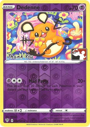 Dedenne - 78/189 (Pokemon League) [Thank You] (78) [League & Championship Cards] Reverse Holofoil