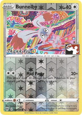 Bunnelby - 150/189 (Thank You Promo) (150) [Miscellaneous Cards & Products] Reverse Holofoil