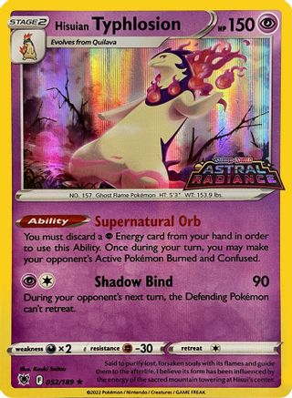Hisuian Typhlosion - 052/189 (GameStop Exclusive) (52) [Miscellaneous Cards & Products] Holofoil