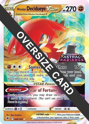 Hisuian Decidueye VSTAR - 084/189 (84) [Jumbo Cards] Holofoil