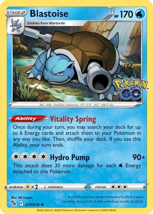 Blastoise (17) [Pokemon GO] Holofoil