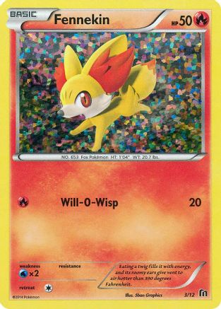 Fennekin - 3/12 (3) [McDonald's Promos 2016] Holofoil