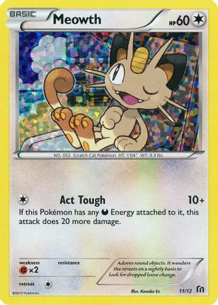 Meowth - 11/12 (11) [McDonald's Promos 2016] Holofoil