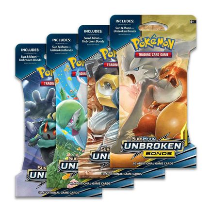 Pokemon Unbroken Bonds Sleeved Booster Pack Art Bundle [Set of 4]