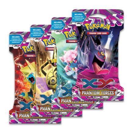 Pokemon Phantom Forces Sleeved Booster Pack Art Bundle [Set of 4]