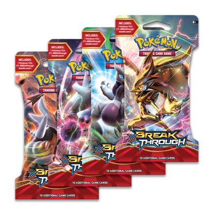 Pokemon BREAKthrough Sleeved Booster Pack Art Bundle [Set of 4]