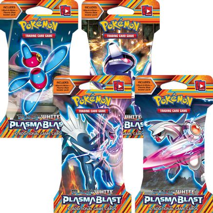 Pokemon Plasma Blast Sleeved Booster Pack Art Bundle [Set of 4]