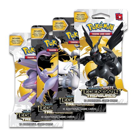 Pokemon Legendary Treasures Sleeved Booster Pack Art Bundle [Set of 4]