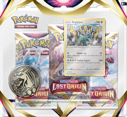 Pokemon Lost Origin 3 Pack Blister [Regigigas]