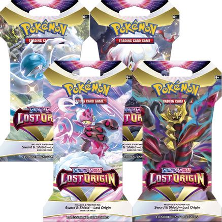 Pokemon Lost Origin Sleeved Booster Pack Art Bundle [Set of 4]
