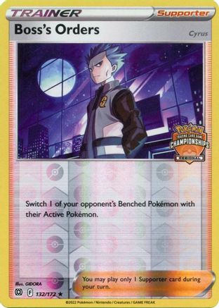 Boss's Orders - 132/172 (Regional Championships) (132) [League & Championship Cards] Reverse Holofoil