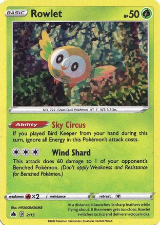 Rowlet - 2/15 (2) [McDonald's Promos 2022] Holofoil