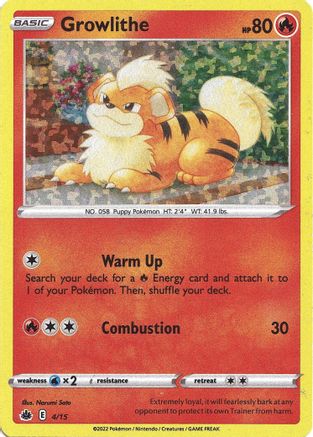 Growlithe - 4/15 (4) [McDonald's Promos 2022] Holofoil
