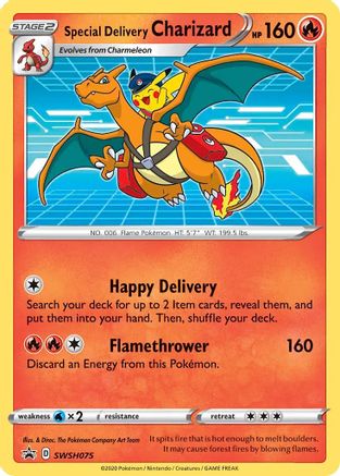 Special Delivery Charizard - SWSH075 (SWSH075) [SWSH: Sword & Shield Promo Cards] Holofoil