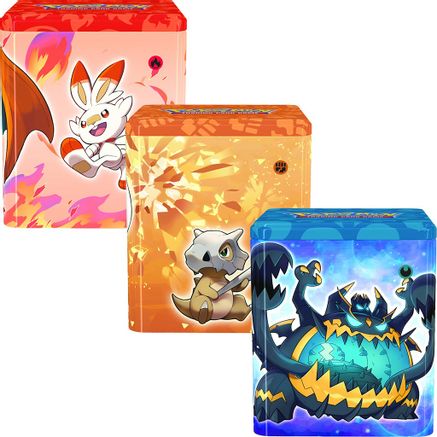 Pokemon Pokemon Stacking Tins: Fighting-Fire-Darkness [Set of 3]